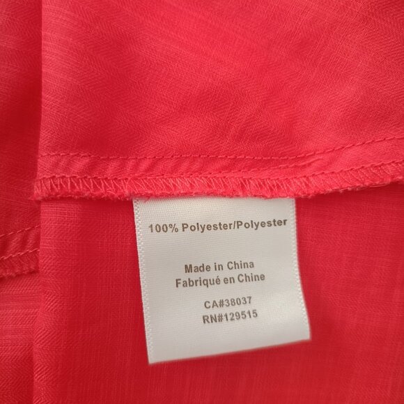 🤑$5 SALE🤑L/G 👗Puli Italy Asymmetrical orange / papaya dress tunic - Picture 9 of 9